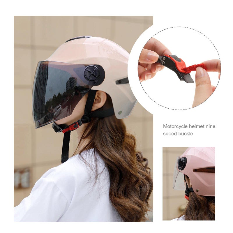 Micro Traders Motorcycle Plastic Helmet Quick Release Speed Clip Chin Strap Pull Buckle 3Pcs - Image 3